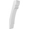 Ekena Millwork 3 1/2-in. W x 6-in. D x 18-in. H Olympic Architectural Grade PVC Knee Brace BRCP035X06X18OLY - alternate 1